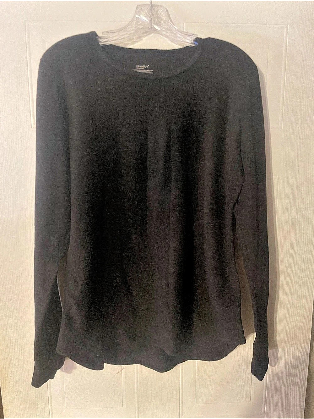 Cuddl Duds ClimateRight Black Long Sleeve Top Size XL